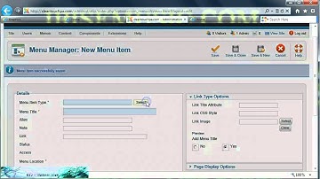 7 Joomla Menus Sub-Items Tutorial.mpg