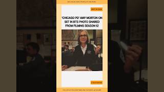 Chicago PD Amy Morton Shown on Set in BTS Photo from Filming Season 12 #chicagopd