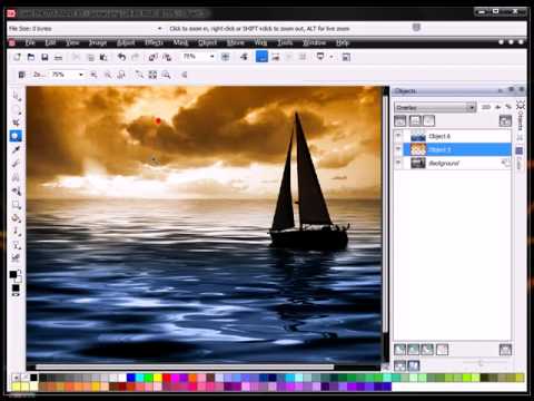 How to Convert Black white image to colour tutorial with Corel Photo