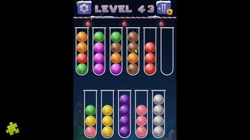 Color Ball Sort Puzzle - Level 43 | Color Puzzle Game Solution | Sonatgame