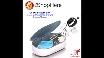 2 in 1 UV Sterilizer Portable Box Wireless Charger UVC Disinfectant