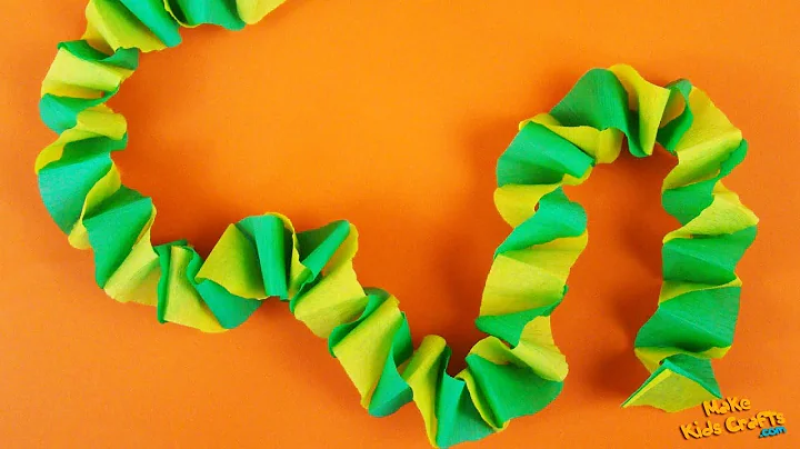 How to make a Crepe Paper Chain? | Christmas Paper Chain | Paper chain crafts for preschoolers | DIY