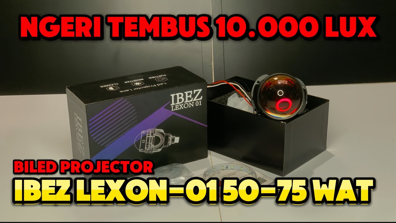 NGERI TEMBUS 10.000 LUX‼️ BILED PROJECTOR IBEZ LEXON 01 50/75 WAT