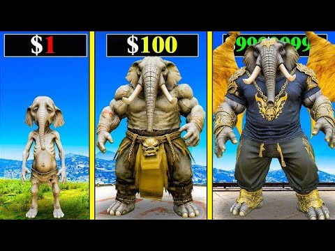 $1 ELEPHANT to $1,000,000 GOD ELEPHANT in GTA 5