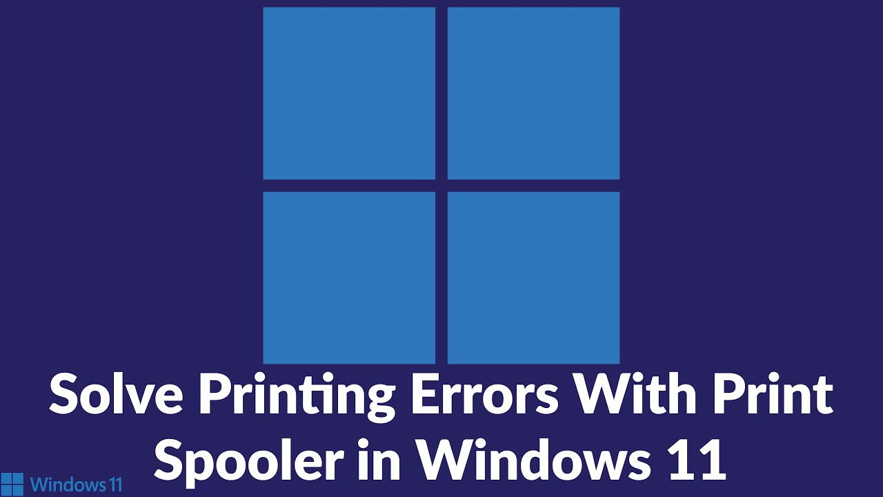 Solve Printing Errors With Print Spooler in Windows 11 tutorial 