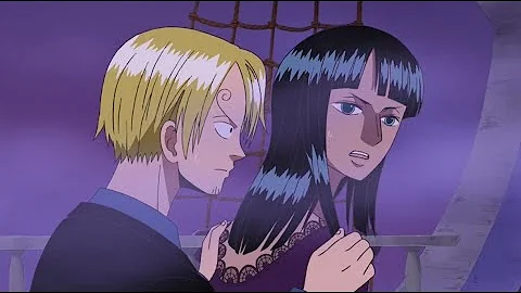 Nico Robin groped and licked