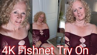 4K Fishnet Dress Try On