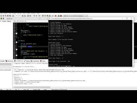 Bank Administration System in C++ with source code | Source Code & Projects
