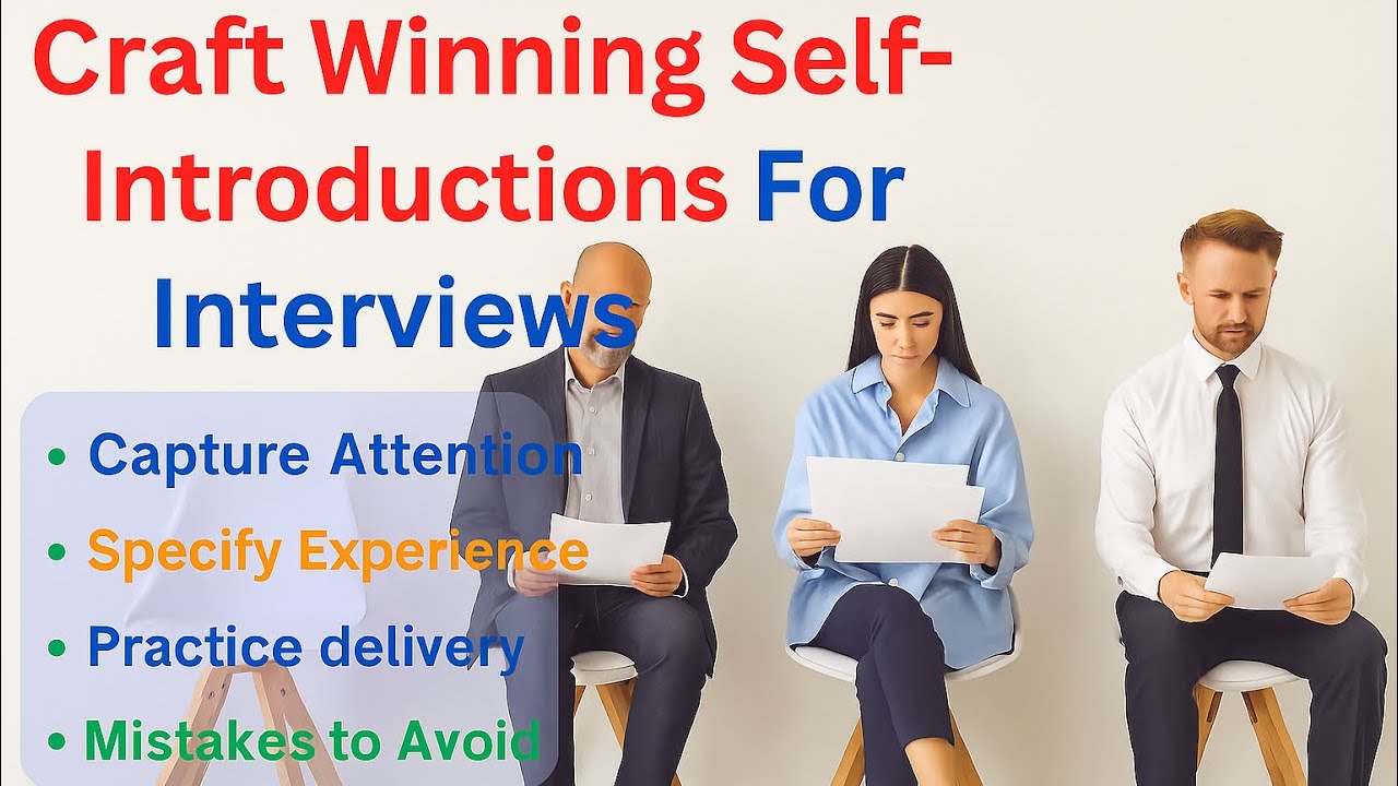 How to Introduce Yourself in English | Job Interview Self-Introduction ...