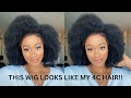 OMG THIS LOOKS LIKE MY 4C HAIR! THE MOST NATURAL AFROKINKY CURLY WIG WITH 4C EDGES! Ft ILIKEHAIR
