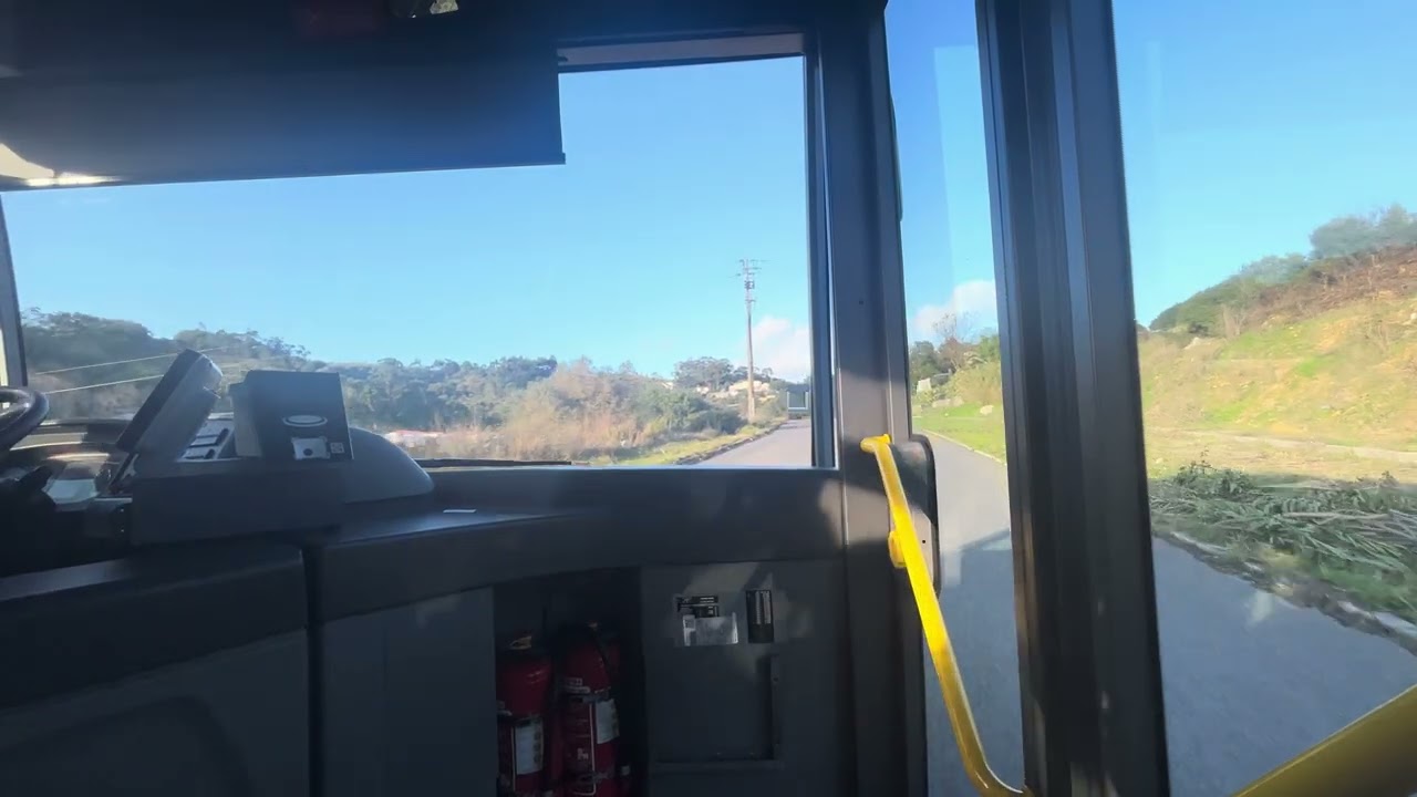 Lisbon, bus 2522 ride from Ponte da Bica to Ramada 