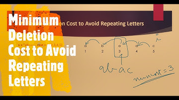 Minimum Deletion Cost to Avoid Repeating Letters | LeetCode 1578 | Coders Camp