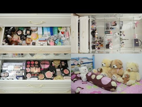 MAKEUP COLLECTION AND ORGANIZATION 2017 | MAULI HASAN - YouTube