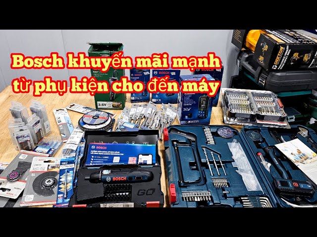 Bosch khuyến mãi phụ kiện và máy rẻ quá nè,máy đo bosch chỉ hơn 1tr thoi |Máy Xây Dựng Hồng Nhiên