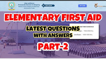 ELEMENTARY FIRST AID latest questions & answers || Exit Exam Part-2