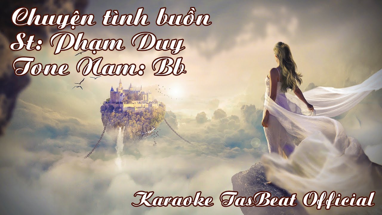 Karaoke Chuyện Tình Buồn (Boston) - Tone Nam | TAS BEAT - youtube