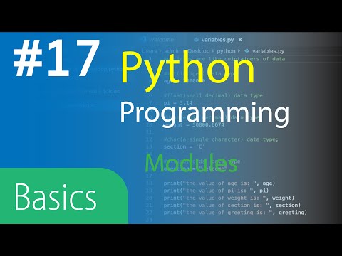 Python3 Basics Tutorial 17 Modules