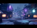 Snowy Village Night ❄️🌙 | Lofi Hip Hop Beats |Sleep & Relax | 3 Hours