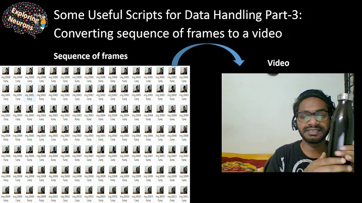 Converting sequence of frames into a video