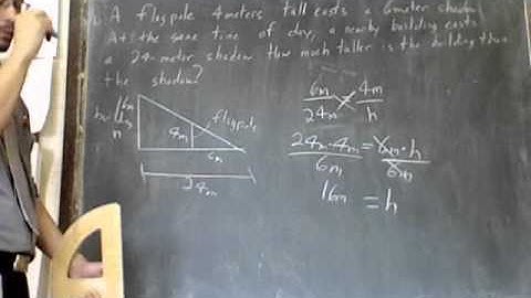 Indirect Measurement with similar triangles