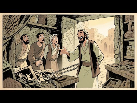 قصة الثلاثة لصوص والتاجر الذكي قصة ذكاء التاجر وكيف أوقع باللصوص قصة مشوقة جدآ قصص عربية
