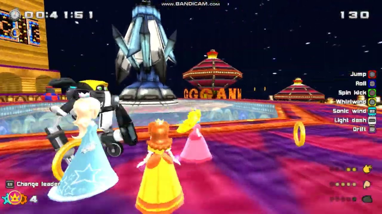 Sonic World R9 Night Carnival Rival Battle Team (Team Mario Princesses)