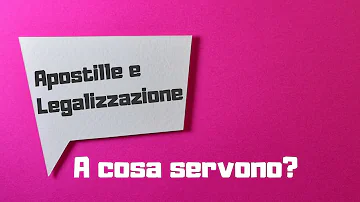 Come si dice apostille in inglese?