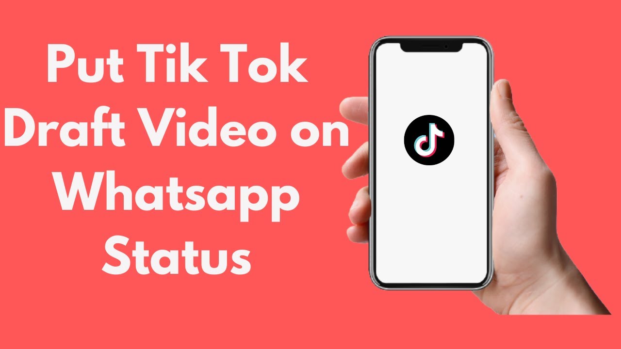 How To Put Tik Tok Draft Video On Whatsapp Status (2021)