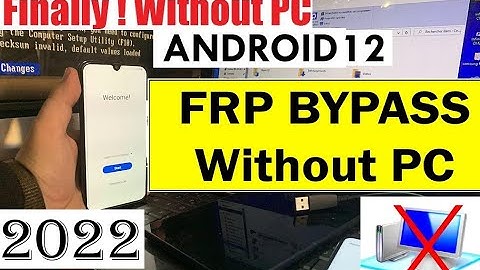 Samsung A21, A21s, A11, M11, A01, M01, FRP Bypass Android 12 Without Pc | google Account Bypass 2022