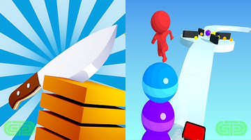 Slice It All Vs Stack Rider Android iOS Mobile Gameplay Walkthrough