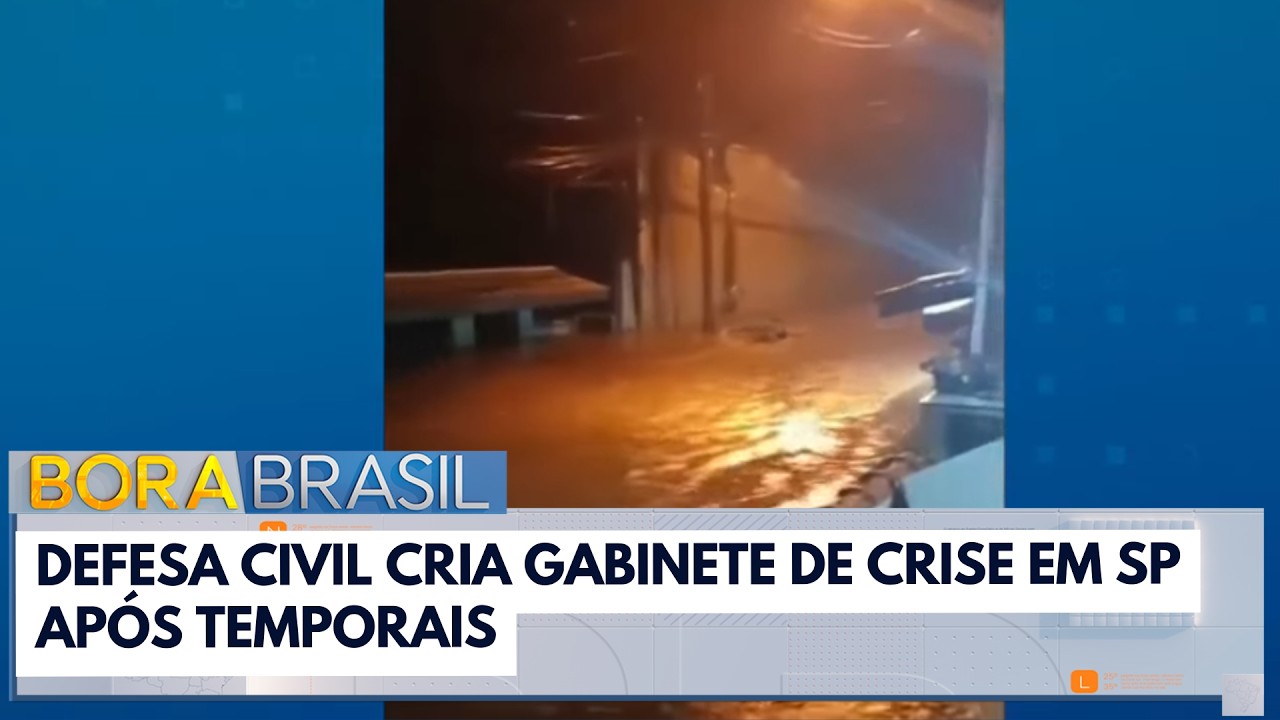 Defesa Civil cria gabinete de crise em SP após temporais