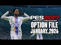 PES 2017 OPTION FILE UPDATE JANUARY 2026 - T99 V19