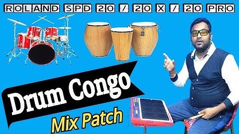 Drum Congo Patch Edit || Rolandspd20x || Multi Song Patch 🎧🪘 Music World