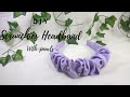 Diy scrunchie headband || cara membuat bando scrunchie