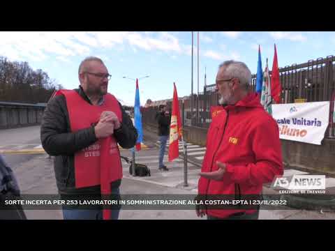 SORTE INCERTA PER 253 LAVORATORI IN SOMMINISTRAZIONE ALLA COSTAN-EPTA | 23/11/2022