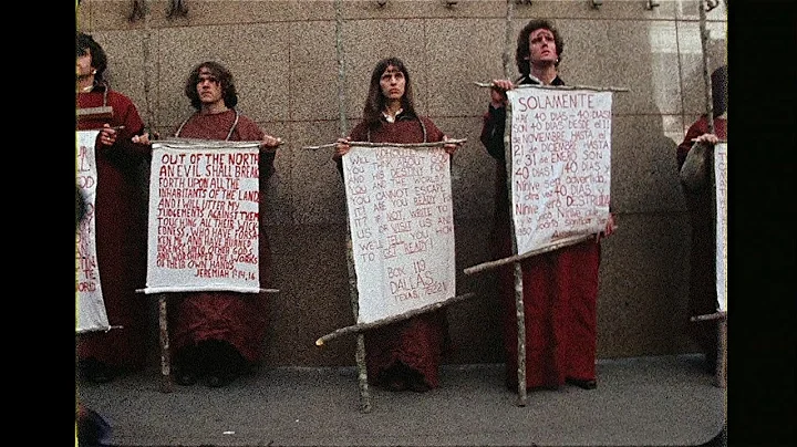 The Children Of God Hold A Vigil To Warn People Of A Disaster In The Next 40 Days - December 1973