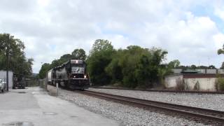 NS SD40-2 #3547 local  with lite load runs EB through Huntsville AL 8-18-15