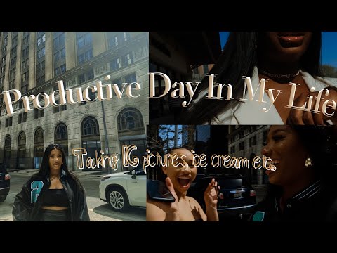 PRODUCTIVE DAY VLOG 2021 || TAKING EYE CATCHING PICTURES PART 2!!, GETTING ICE CREAM #productiveday