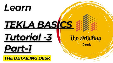 Tekla Structures Tutorial | Grid Creation & Member Placement (Beginner Guide) |THE DETAILING DESK
