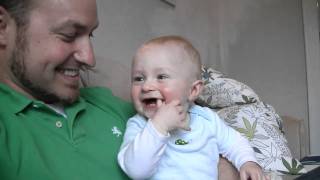 Baby Micah Laughing Hysterically At Daddys Burp Noises