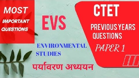 CTET PAPER 1 EVS  MOST IMPORTANT QUESTIONS | HTET | UPTET | MPTET | KVS | DSSSB @LEARNINGTRICKS1