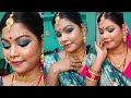 SELF BENGOLI BRIDAL MAKEUP TUTORIAL STEP BY STEP |style by ishuu #affordableproducts #makeup