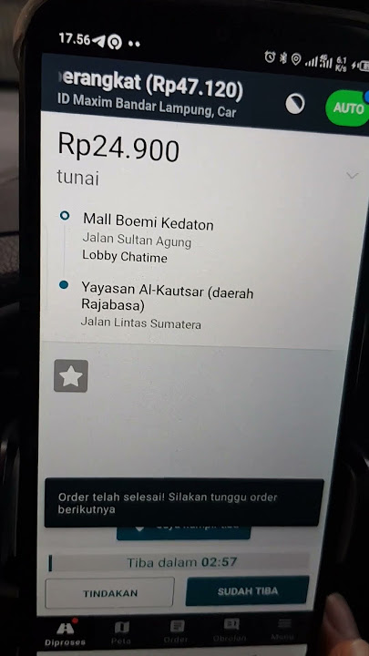 Maxim car bisa auto atau estafet juga orderannya