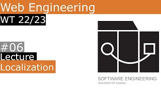 WT22/23 Web Engineering Lecture 06 Localization