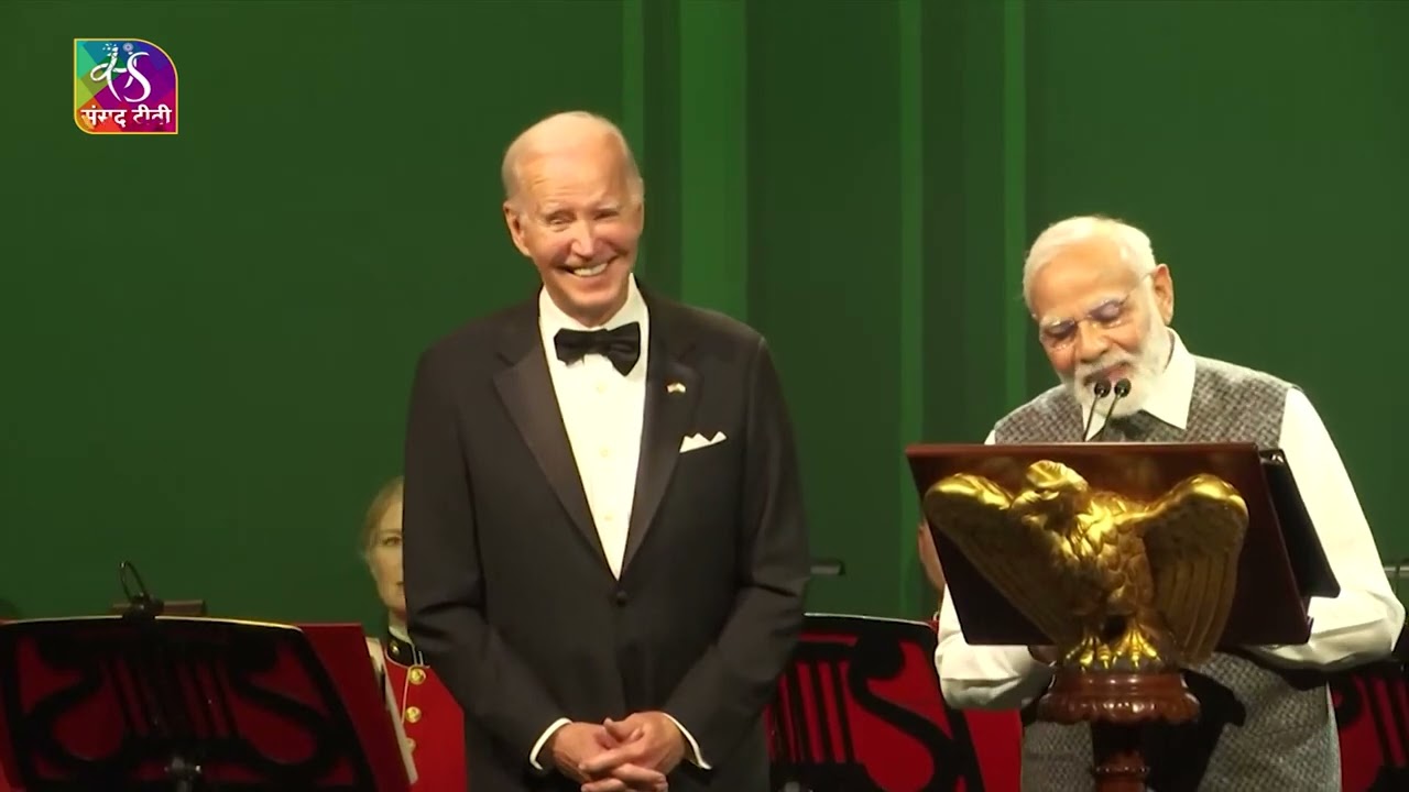 PM Modi, President Biden raise the toast at the State Dinner hosted at the White House