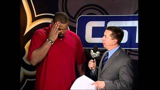 Mike Nabors Post Game Interview with Jahri Evans Following the Saints Win Over the Lions