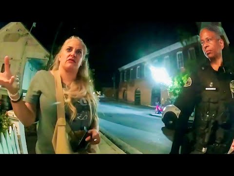 Wannabe Crackhead Karen with Mashed Potato Brain Butts Into Fight, Ends Up Fueling It Like Clown