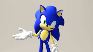 Sonic's stupid, little lip-sync test.