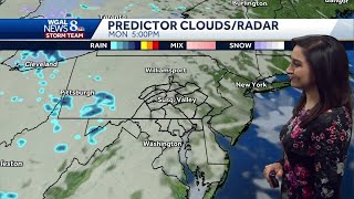 Increasing clouds today, rain returns Tuesday
