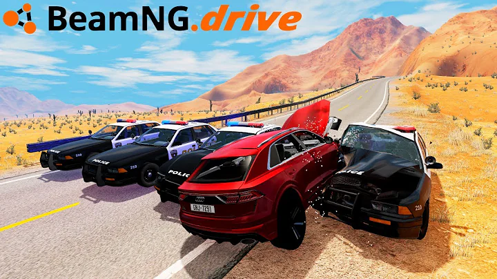 Mad police. Fast cars vs crazy police chase #2 - BeamNG Drive.